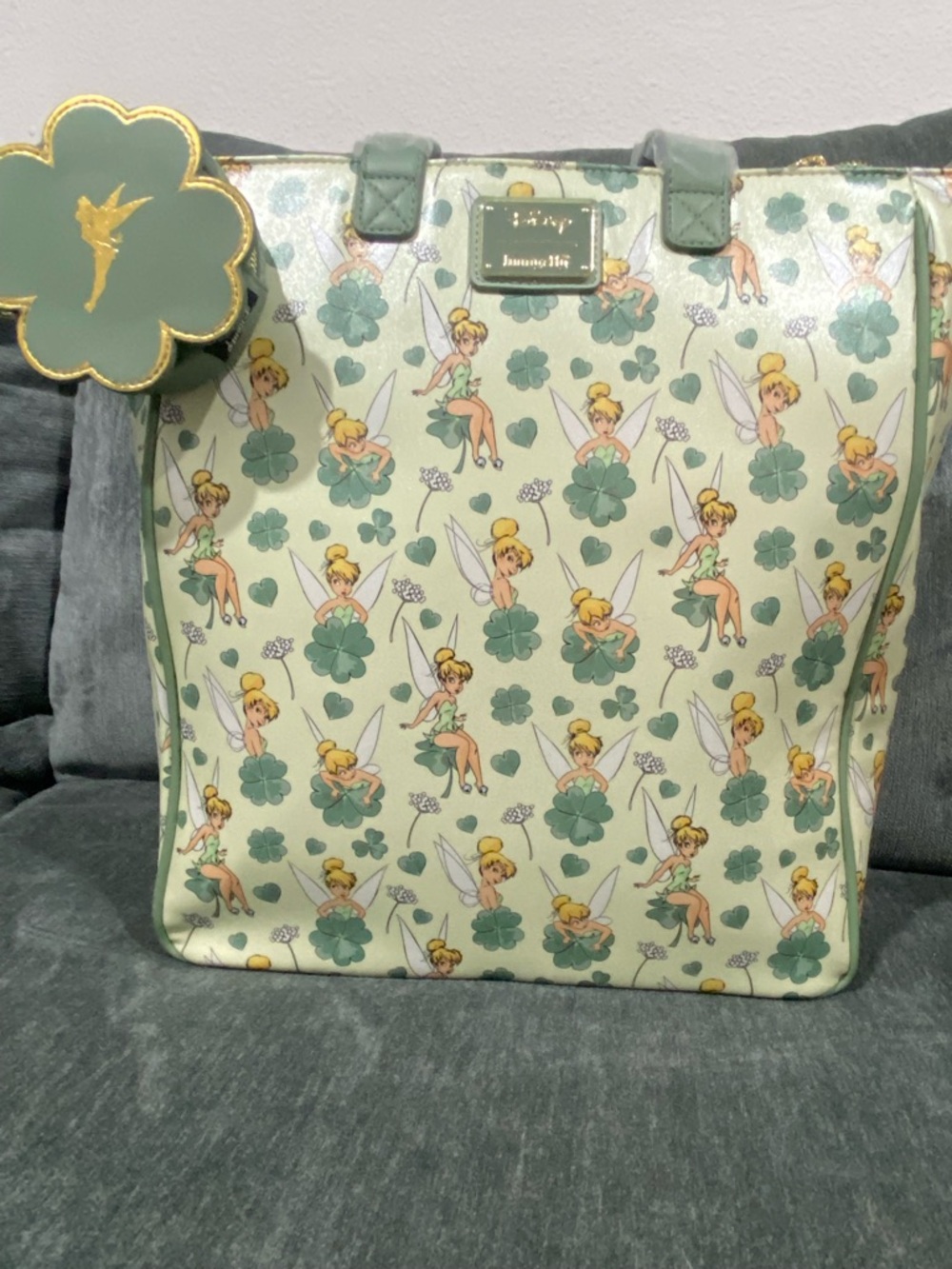 Loungefly tote bag with lil coin wallet